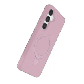 Newface Samsung Galaxy S25 Regal Magsafe Standlı Kapak - Açık Pembe