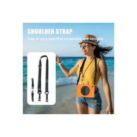 Newface Samsung Galaxy T220 Tab A7 Lite 8.7 Kılıf Amazing Tablet Kapak - Turuncu