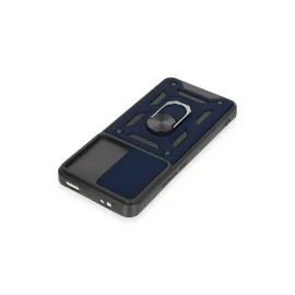 Newface Xiaomi Mi 12T Pro Kılıf Pars Lens Yüzüklü Silikon - Lacivert