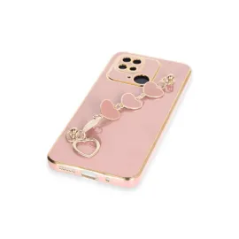 Newface Xiaomi Redmi 10C Kılıf Esila Silikon - Pudra