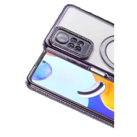 Newface Xiaomi Redmi Note 12 Pro 4G Joke Simli Magneticsafe Kılıf - Derin Mor