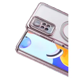 Newface Xiaomi Redmi Note 12 Pro 4G Joke Simli Magneticsafe Kılıf - Pembe