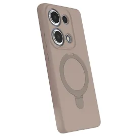 Newface Xiaomi Redmi Note 13 Pro 4G Regal Magsafe Standlı Kapak - Çöl Titanyum