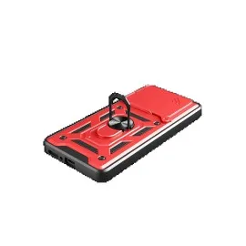 Newface Xiaomi Redmi Note 14 4G Pars Lens Yüzüklü Silikon - Kırmızı