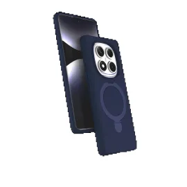 Newface Xiaomi Redmi Note 14 Pro 5G Regal Magsafe Standlı Kapak - Lacivert