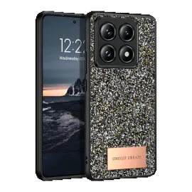 Onegif Xiaomi Mi 14T Pro Bright Simli Kapak - Gümüş