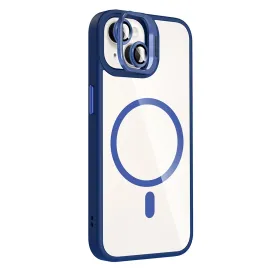 Joko Apple Iphone 15 Plus Remim Lensli Magsafe Standlı Kapak - Lacivert
