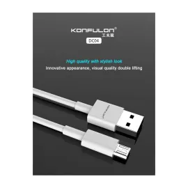 Konfulon DC04 Süper Hızlı Micro USB Kablo 1M 2A