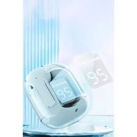 Konfulon GT13 Dijital Şarj Göstergeli Kablosuz Airpods Kulaklık - Beyaz