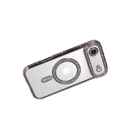 Newface Apple Iphone 17 Air Joke Simli Magneticsafe Kılıf - Pembe