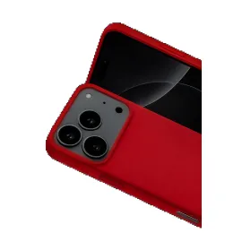 Newface Apple Iphone 17 Pro Max Nano Içi Kadife Silikon - Kırmızı