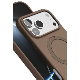 Newface Apple Iphone 17 Pro Max Regal Magsafe Standlı Kapak - Çöl Titanyum