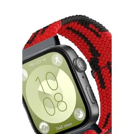 Newface Huawei Fit 4 Star Kordon - Kırmızı-Siyah