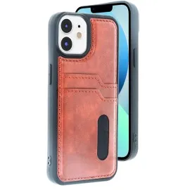Newface Iphone 11 Kılıf Sara Kartvizitli Deri Kılıf - Taba
