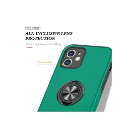 Newface Iphone 12 Kılıf Elit Yüzüklü Kapak - Yeşil