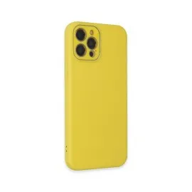 Newface Iphone 12 Pro Kılıf Lansman Glass Kapak - Sarı