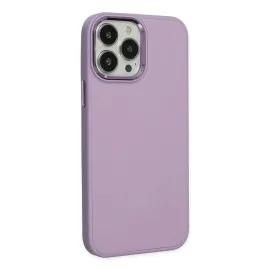 Newface Iphone 13 Pro Kılıf Asya Deri Silikon - Lila