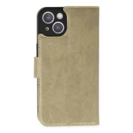 Newface Iphone 14 Kılıf Trend S Plus Kapaklı Kılıf - Gold