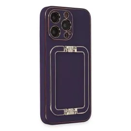 Newface Iphone 14 Pro Max Kılıf Coco Elit Kapak - Derin Mor