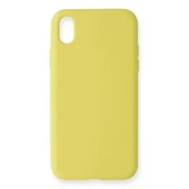 Newface Iphone Xr Kılıf Nano Içi Kadife Silikon - Sarı