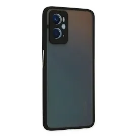 Newface Oppo A96 Kılıf Montreal Silikon Kapak - Siyah