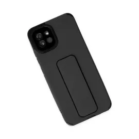 Newface Samsung Galaxy A03 Kılıf Mega Standlı Silikon - Siyah