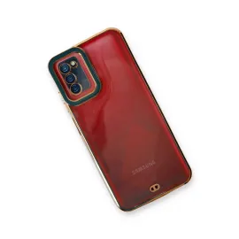 Newface Samsung Galaxy A03S Kılıf Liva Lens Silikon - Yeşil