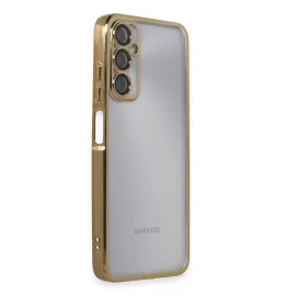 Newface Samsung Galaxy A05S Kılıf Razer Lensli Silikon - Gold