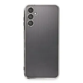 Newface Samsung Galaxy A14 4G Kılıf Razer Lensli Silikon - Gümüş