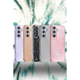 Newface Samsung Galaxy A15 4G Kılıf Glow Kapak - Mor