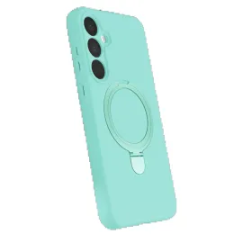 Newface Samsung Galaxy A15 4G Regal Magsafe Standlı Kapak - Su Yeşili