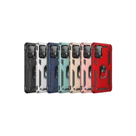 Newface Samsung Galaxy A33 5G Kılıf Sofya Yüzüklü Silikon Kapak - Gümüş