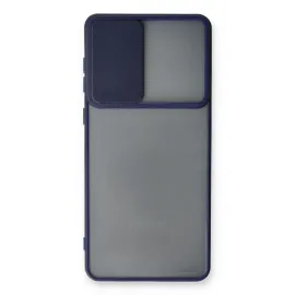 Newface Samsung Galaxy A53 5G Kılıf Palm Buzlu Kamera Sürgülü Silikon - Lacivert