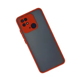 Newface Xiaomi Redmi 10C Kılıf Montreal Silikon Kapak - Kırmızı