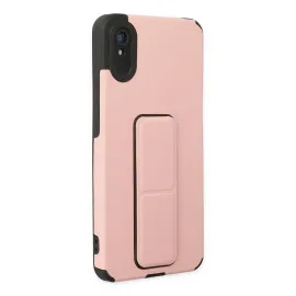 Newface Xiaomi Redmi 9A Kılıf Mega Standlı Silikon - Pudra