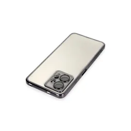 Newface Xiaomi Redmi Note 12 4G Kılıf Razer Lensli Silikon - Siyah