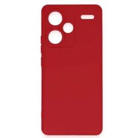 Newface Xiaomi Redmi Note 13 Pro Plus Kılıf Nano Içi Kadife Silikon - Kırmızı