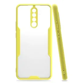 Newface Xiaomi Redmi Note 8 Pro Kılıf Platin Silikon - Sarı