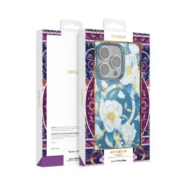 Onegif Iphone 15 Pro Flower Series Magsafe Kapak - Beyaz