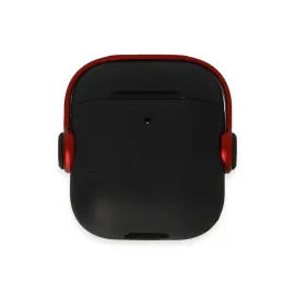 Newface Airpods 2 (2.nesil) Cool Kılıf - Siyah-Kırmızı