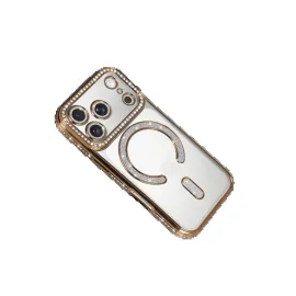 Newface Apple Iphone 17 Pro Joke Simli Magneticsafe Kılıf - Gold