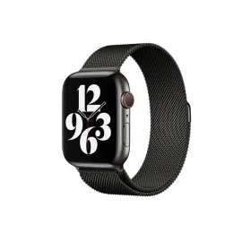 Newface Apple Watch 38mm Metal Mıknatıslı Kordon - Siyah
