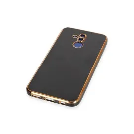 Newface Huawei Mate 20 Lite Kılıf Volet Silikon - Siyah