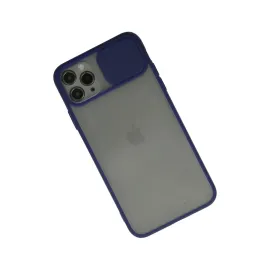 Newface Iphone 11 Pro Kılıf Palm Buzlu Kamera Sürgülü Silikon - Lacivert