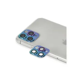 Newface Iphone 11 Pro Max Pers Alüminyum Kamera Lens - Rainbow