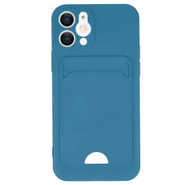 Newface Iphone 12 Kılıf Kelvin Kartvizitli Silikon - Mavi