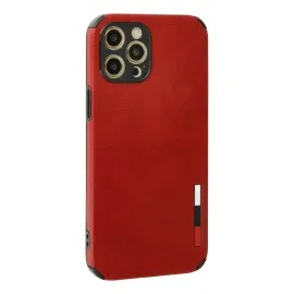 Newface Iphone 12 Pro Max Kılıf Loop Deri Silikon - Kırmızı