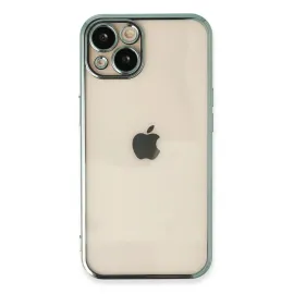 Newface Iphone 13 Kılıf Razer Lensli Silikon - Yeşil