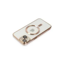 Newface Iphone 15 Kılıf Kross Magneticsafe Kapak - Gold