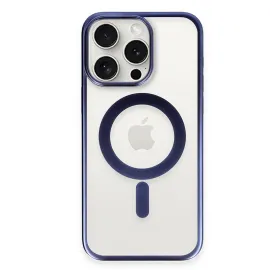 Newface Iphone 15 Pro Kılıf Erozi Magsafe Kapak - Lacivert